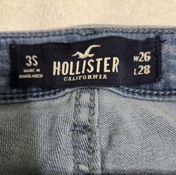 Hollister Womens Blue Jeans Suprr Skinny Low Rise Size 3S W26 L28 - Picture 12 of 16